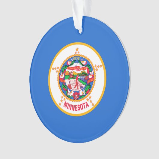 Minnesota State Flag Design Ornament (voorkant)