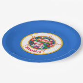 Minnesota State Flag Design Papieren Bordje (Gekanteld)