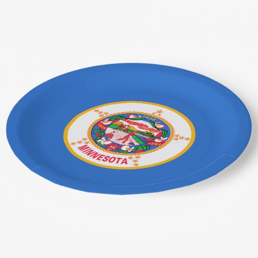Minnesota State Flag Design Papieren Bordje (Gekanteld)