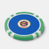Minnesota State Flag Design Pokerchips (Enkel)