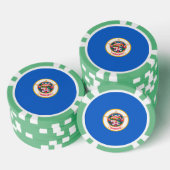 Minnesota State Flag Design Pokerchips (Opstapeling)
