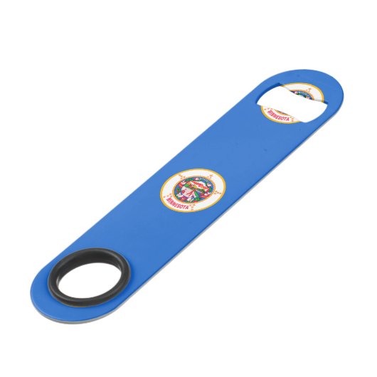 Minnesota State Flag Design Speed Flessenopener (Achterkant Gekanteld)