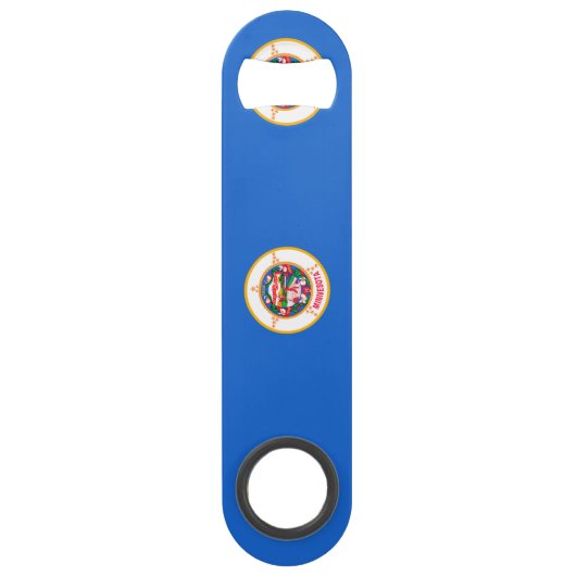 Minnesota State Flag Design Speed Flessenopener (Voorkant)