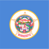 Minnesota State Flag Design Sticker (Voorkant)