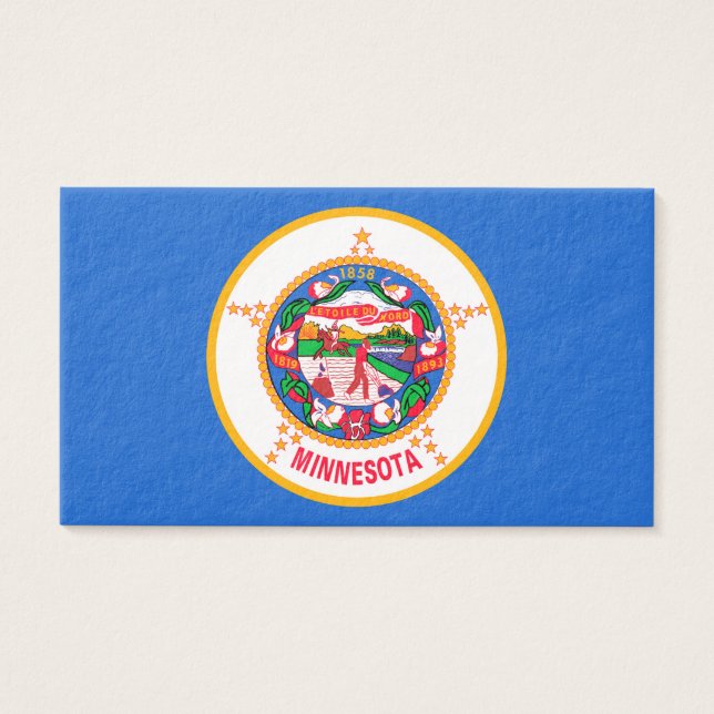 Minnesota State Flag Design Visitekaartjes (Voorkant)