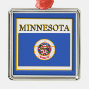 Minnesota State Flag Kerstmis Ornament