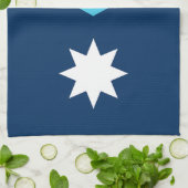 Minnesota State Flag Keukenhanddoek (Gevouwen)