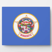 Minnesota State Flag Plaque Fotoplaat (Voorkant)