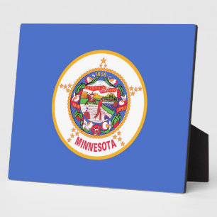Minnesota State Flag Plaque Fotoplaat