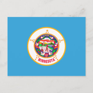 Minnesota State Flag Postcard Briefkaart