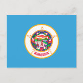 Minnesota State Flag Postcard Briefkaart (Voorkant)