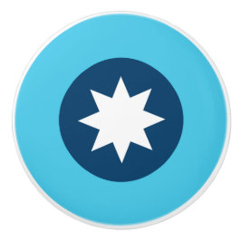 Minnesota State Flag Roundel Keramische Knop