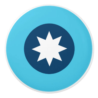 Minnesota State Flag Roundel Keramische Knop