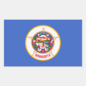 Minnesota State Flag Sticker (Voorkant)