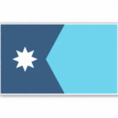 Minnesota State Flag Sticker (Voorkant)