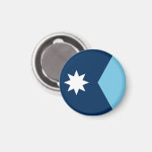 Minnesota State Flag Verenigde Staten Magneet (Voorkant / Achterkant)