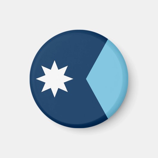 Minnesota State Flag Verenigde Staten Magneet (Voorkant)