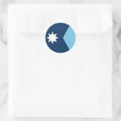 Minnesota State Flag Verenigde Staten Ronde Sticker (Tas)