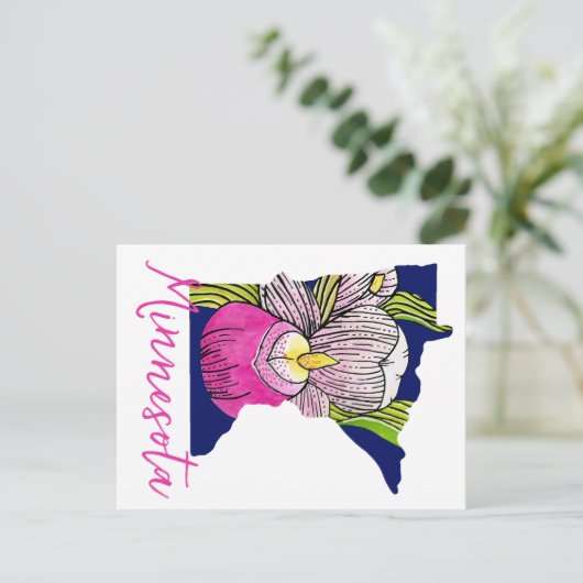 Minnesota State Flower Briefkaart (Staand voorkant)