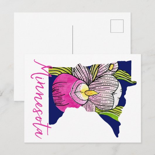 Minnesota State Flower Briefkaart (Voorkant / Achterkant)