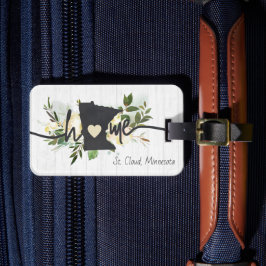 Minnesota State gepersonaliseerd uw huis stad rust Bagagelabel