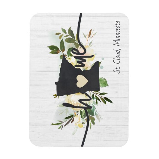 Minnesota State gepersonaliseerd uw huis stad rust Magneet (Verticaal)