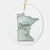 Minnesota State Illustratie Keramisch Ornament (Links)