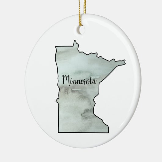 Minnesota State Illustratie Keramisch Ornament (Links)