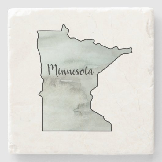 Minnesota State Illustratie Stenen Onderzetter (Voorkant)