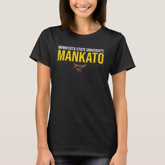 Minnesota State Mankato Mavericks gestapeld T-shirt (Voorkant)