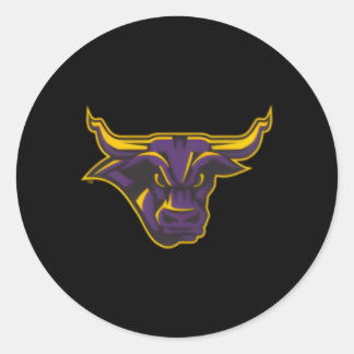 Minnesota State Mavericks links borst Ronde Sticker