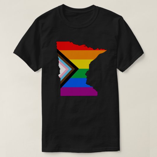 Minnesota State Pride LGBTQ Progress Pride T-shirt (Design voorkant)