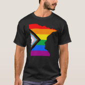 Minnesota State Pride LGBTQ Progress Pride T-shirt (Voorkant)