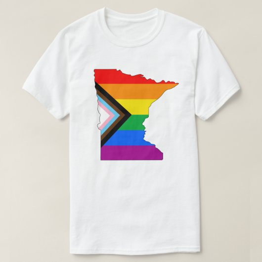 Minnesota State Pride LGBTQ Progress Pride T-shirt (Design voorkant)