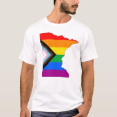 Minnesota State Pride LGBTQ Progress Pride T-shirt (Voorkant)
