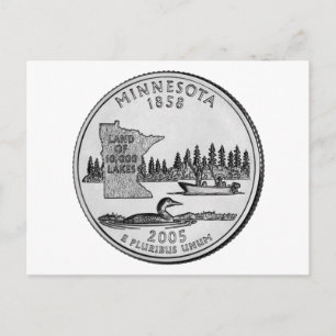 Minnesota State Quarter Briefkaart