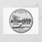 Minnesota State Quarter Briefkaart (Voorkant)