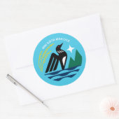 Minnesota State Seal and Bird Ronde Sticker (Envelop)