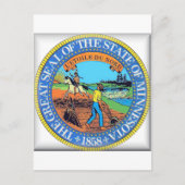 Minnesota State Seal Briefkaart (Voorkant)