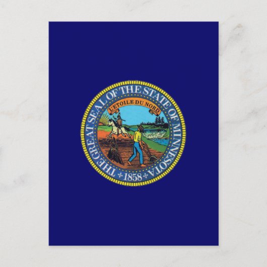 Minnesota State Seal Briefkaart (Voorkant)