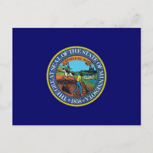 Minnesota State Seal Briefkaart (Voorkant)