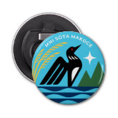 Minnesota State Seal Button Flesopener (Voorkant)