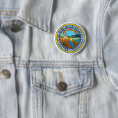 Minnesota State Seal Emblem Ronde Button 5,7 Cm (In situ)