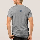 Minnesota State Seal in de kleuren van wolven Tri-Blend Shirt (Achterkant)