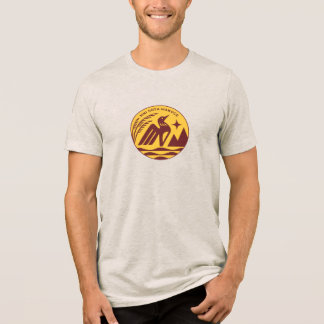 Minnesota State Seal in Gophers kleuren Tri-Blend Shirt