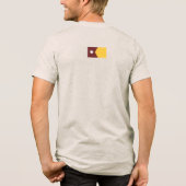 Minnesota State Seal in Gophers kleuren Tri-Blend Shirt (Achterkant)