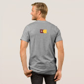 Minnesota State Seal in Gophers kleuren Tri-Blend Shirt (Voorkant)