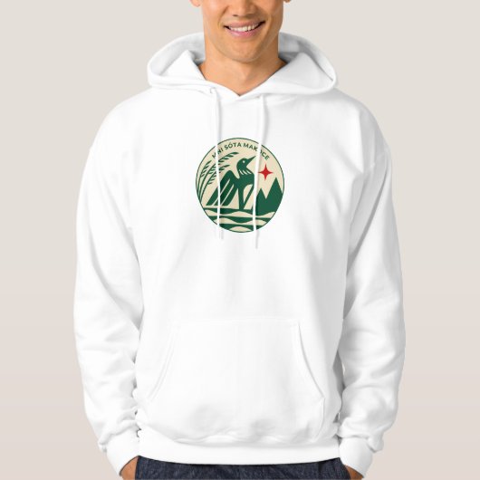 Minnesota State Seal in wilde kleuren Hoodie (Voorkant)