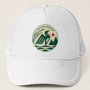 Minnesota State Seal in wilde kleuren Trucker Pet