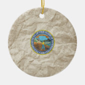 Minnesota State Seal Keramisch Ornament (Voorkant)